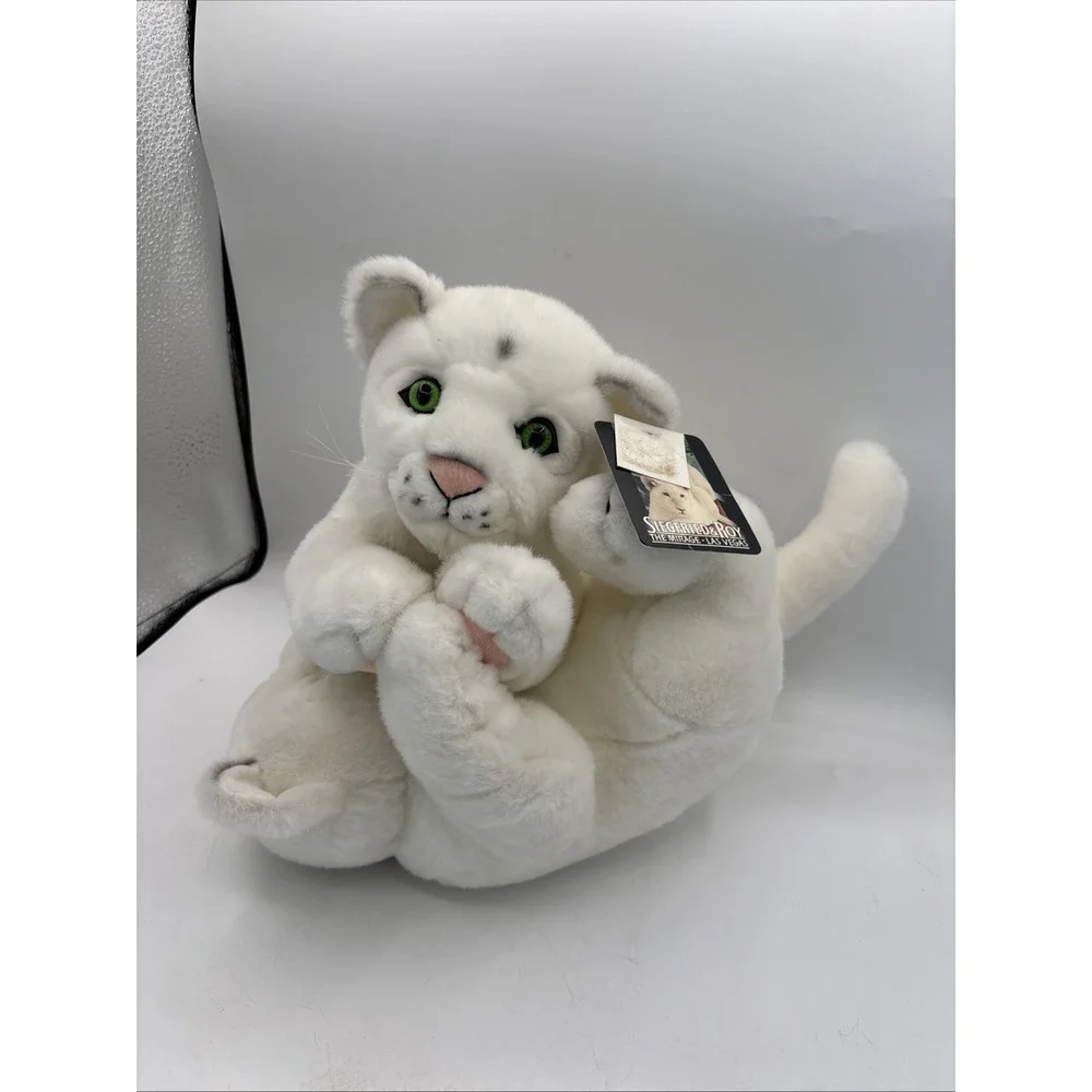 Authentic Siegfried and Roy Tussling Tiger Cubs Plush Set NWT Brand New READ